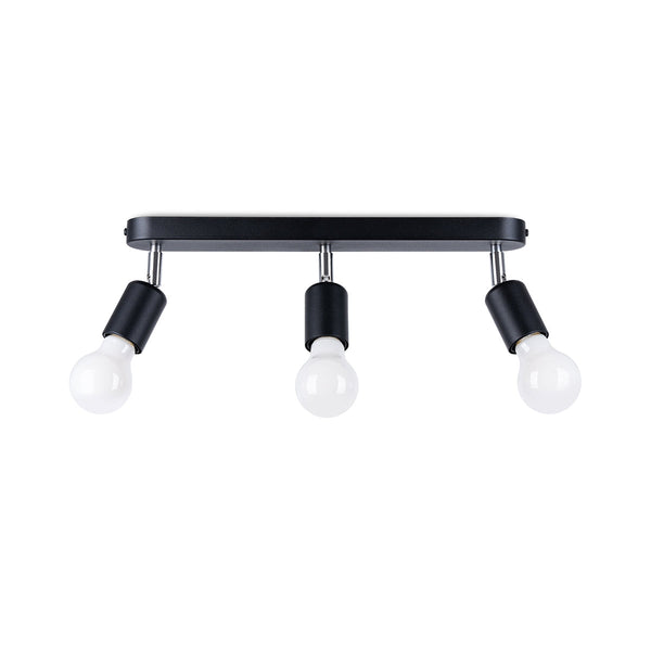 Plafondlamp FORNES 3 zwart