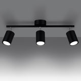 Plafondlamp LEMMI 3 zwart