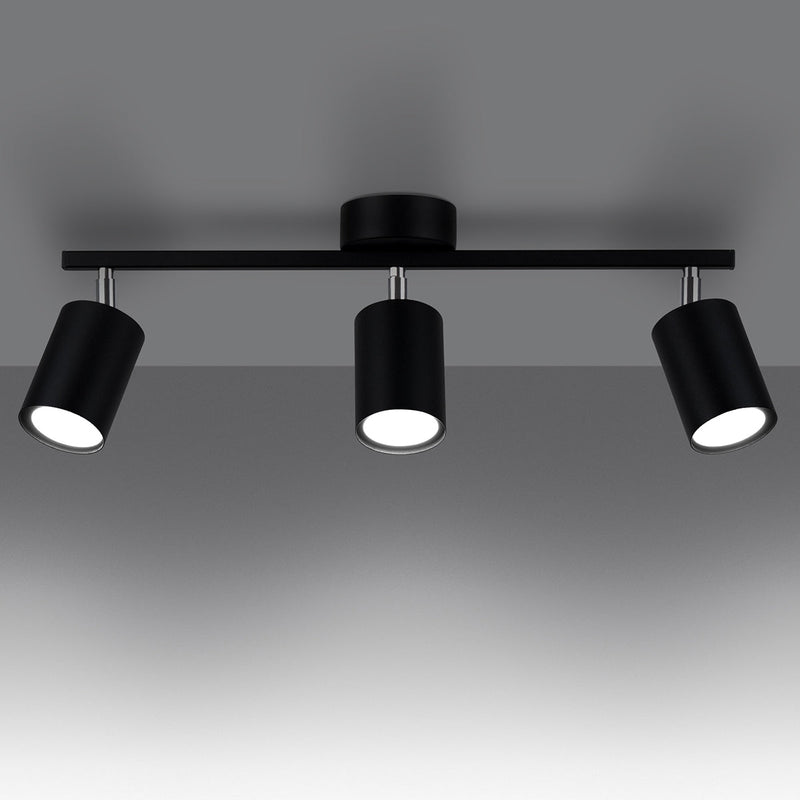 Plafondlamp LEMMI 3 zwart