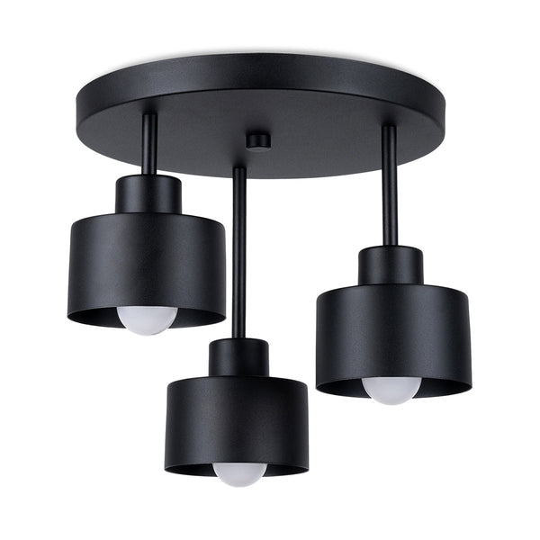 Plafondlamp SAVAR 3 zwart