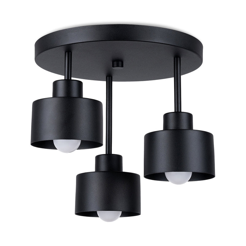 Plafondlamp SAVAR 3 zwart
