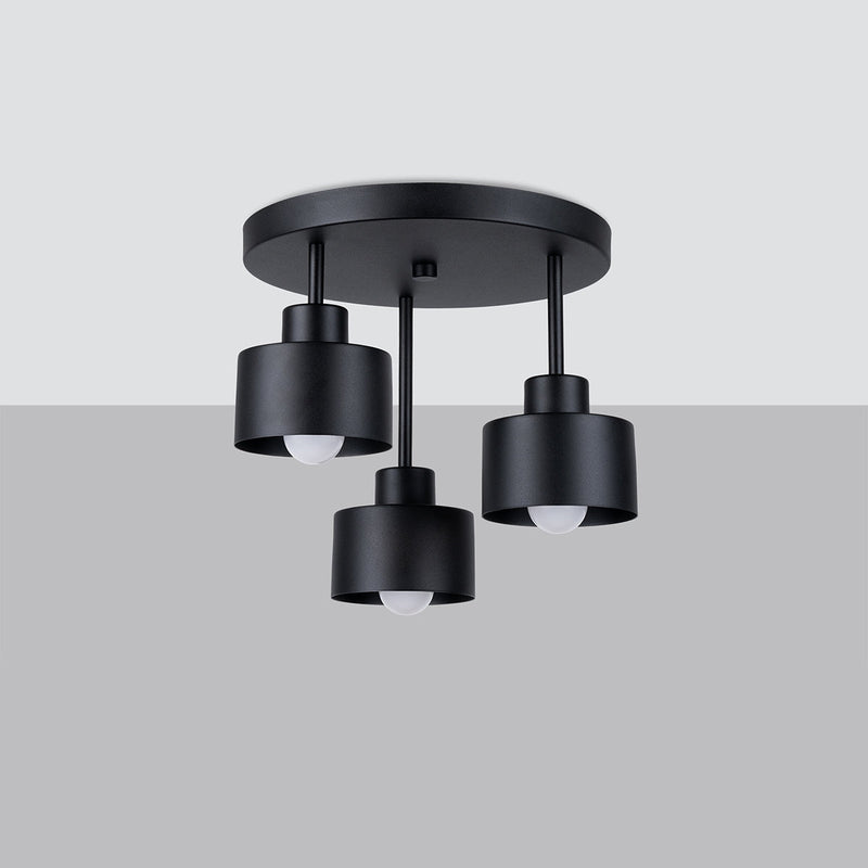Plafondlamp SAVAR 3 zwart