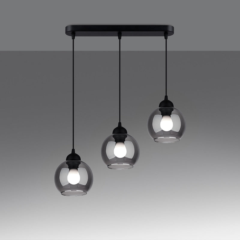 Hanglamp ALINO 3 zwart