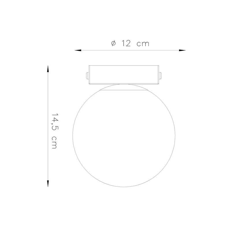 Plafondlamp YOLI 1 wit