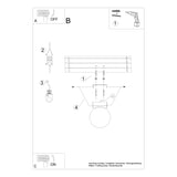 Plafondlamp YOLI 1 wit