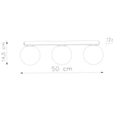 Plafondlamp YOLI 3 wit