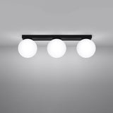 Plafondlamp YOLI 3 zwart