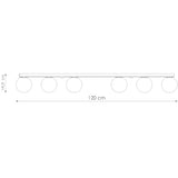 Plafondlamp YOLI 6 zwart