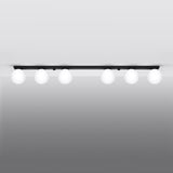 Plafondlamp YOLI 6 zwart