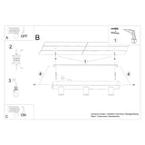 Plafondlamp TAVO 3