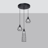 Hanglamp SUBA 3P zwart