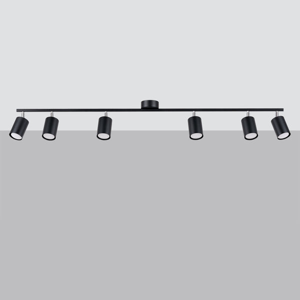 Plafondlamp LEMMI 6L zwart