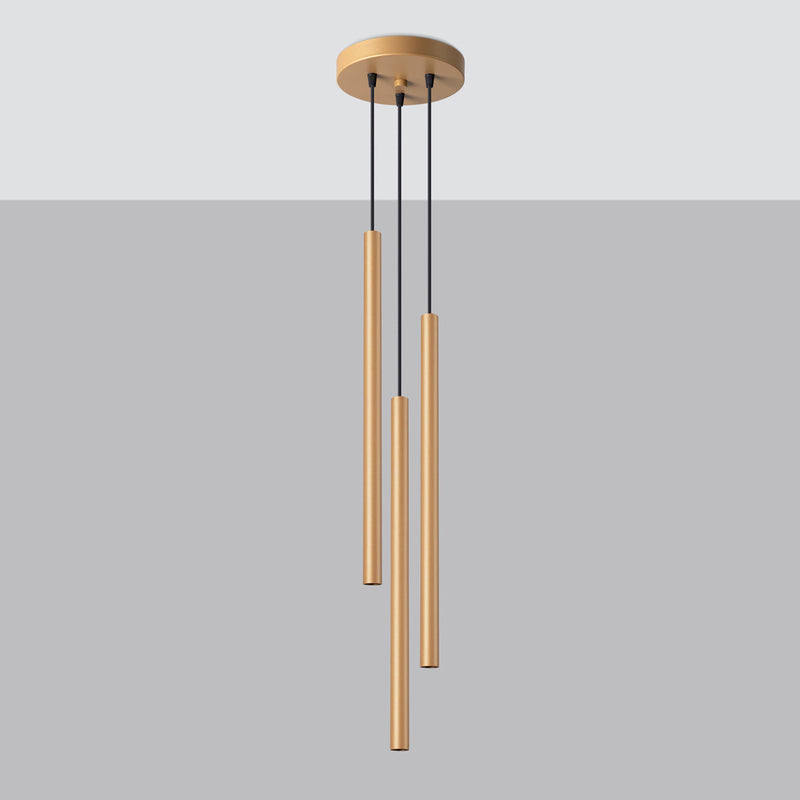 Hanglamp PASTELO 3P goud