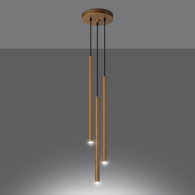Hanglamp PASTELO 3P goud