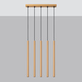 Hanglamp PASTELO 5L goud