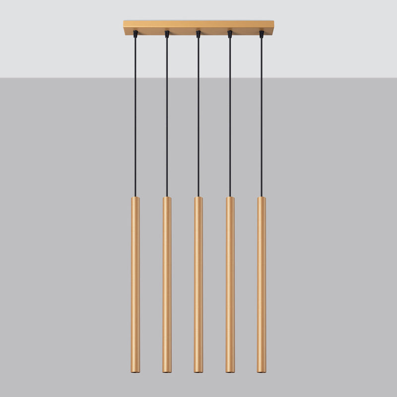 Hanglamp PASTELO 5L goud