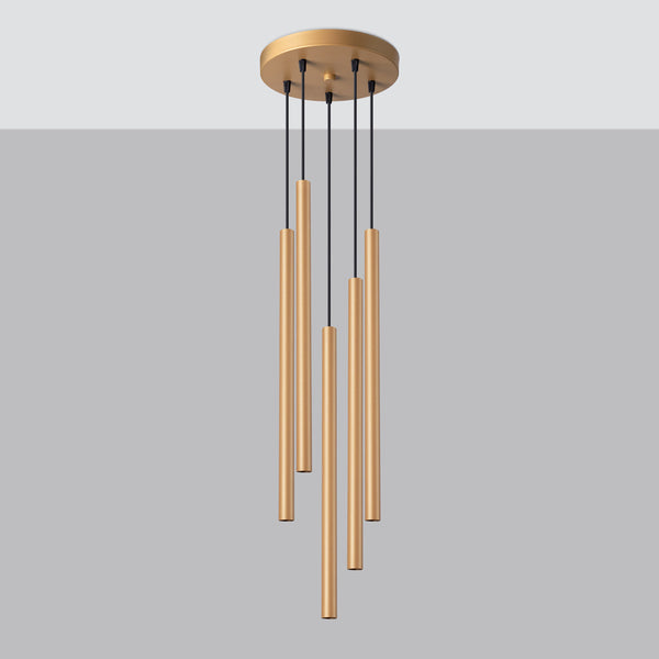 Hanglamp PASTELO 5P goud