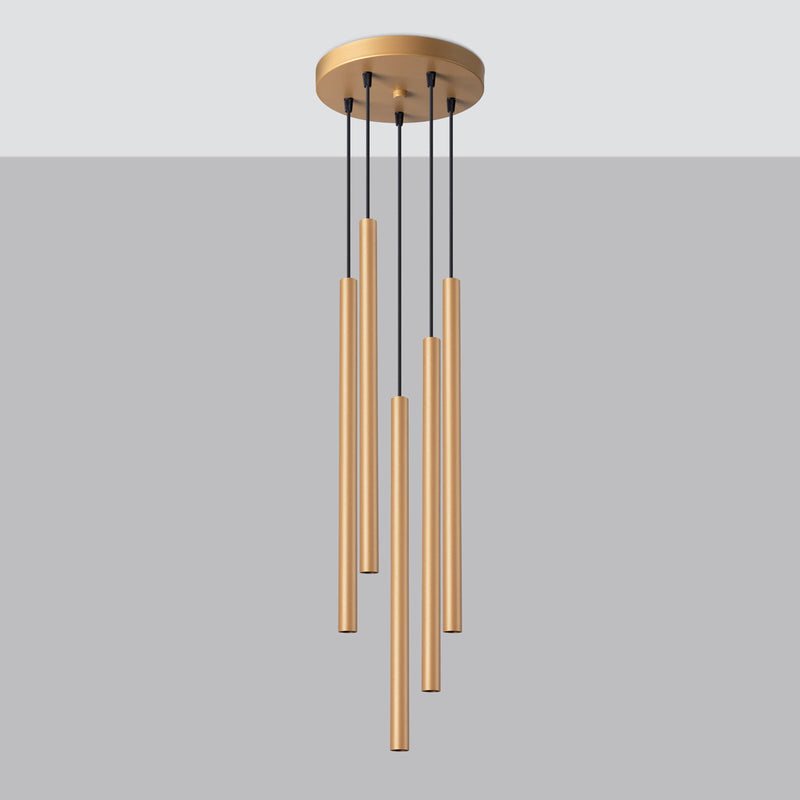 Hanglamp PASTELO 5P goud