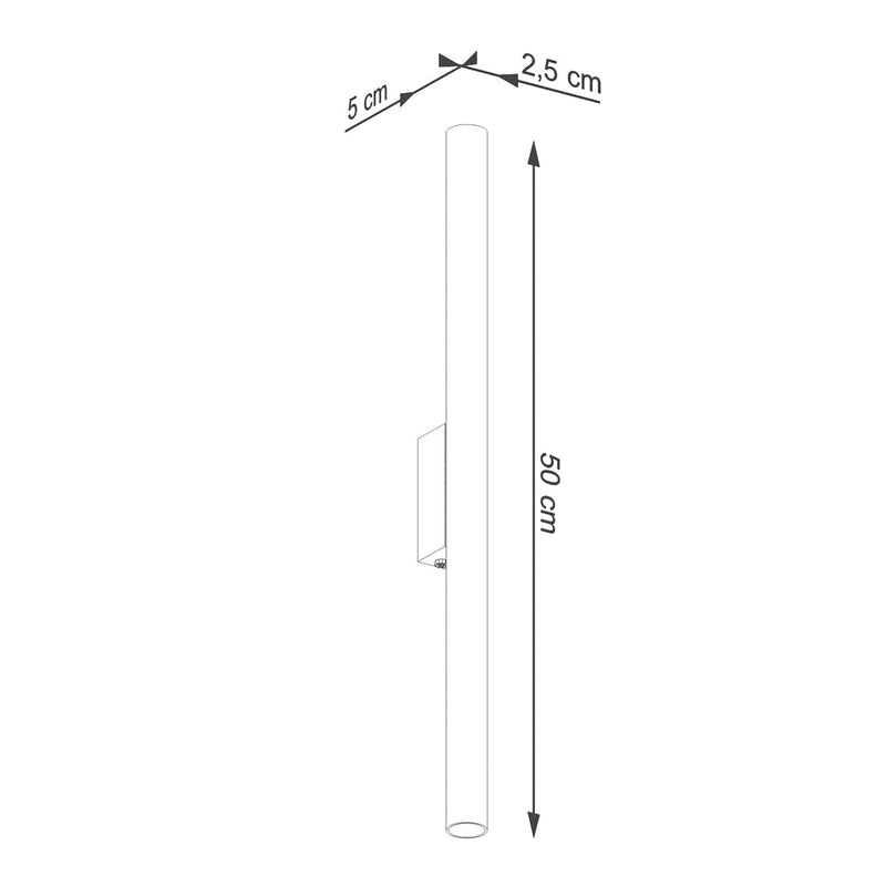 Wandlamp PASTELO 2 zwart