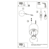 Plafondlamp ORBIS 1 goud
