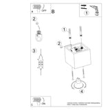 Plafondlamp QUAD 1 goud