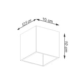 Wandlamp QUAD 1 goud