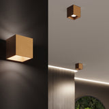 Wandlamp QUAD 1 goud
