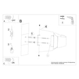 Wandlamp TONI wit