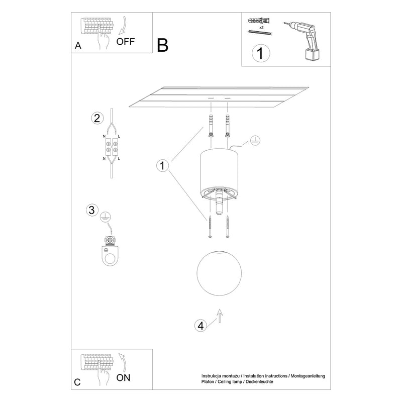 Plafondlamp BOOMO 12