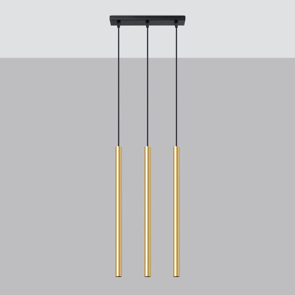Hanglamp PASTELO 3L goud gepolijst