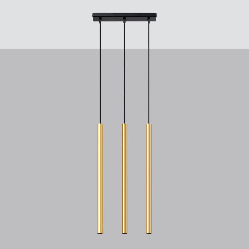 Hanglamp PASTELO 3L goud gepolijst
