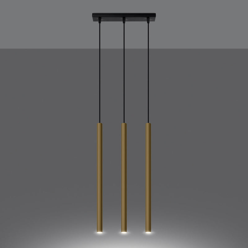 Hanglamp PASTELO 3L goud gepolijst