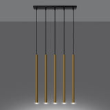 Hanglamp PASTELO 5L goud gepolijst