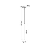 Hanglamp PASTELO 1 chroom