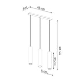 Hanglamp LAGOS 3 gepolijst goud