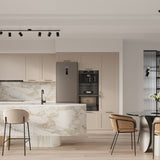 Minimalistische zwarte Kroonluchter LEMMI 6