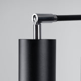 Minimalistische zwarte Kroonluchter LEMMI 6