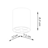Plafondlamp ZOE zwart LED
