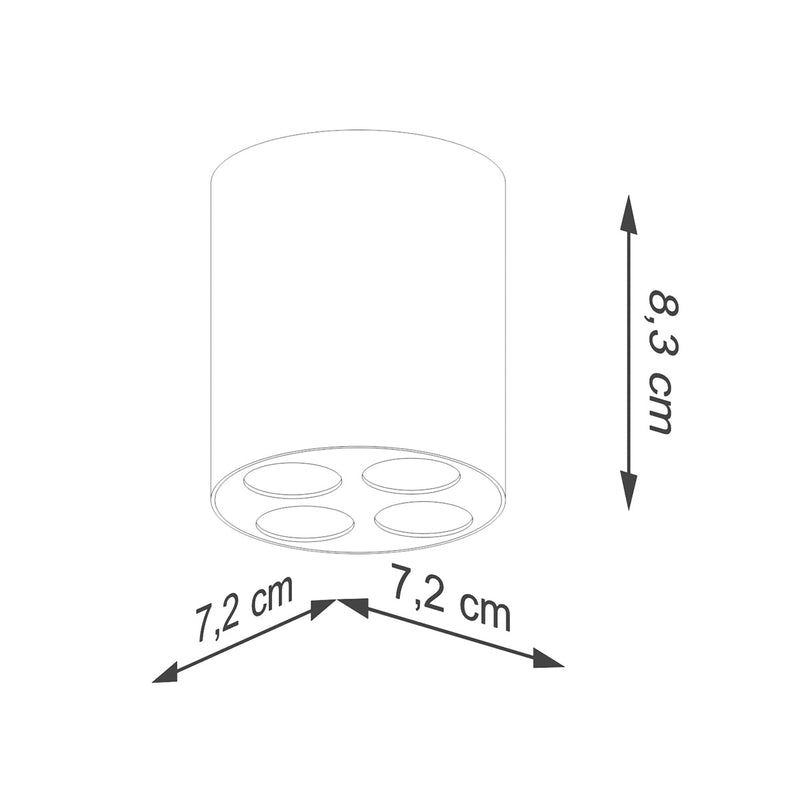 Plafondlamp ZOE zwart LED