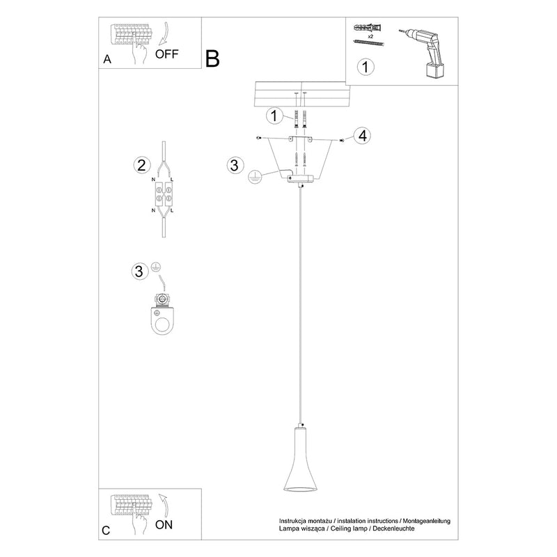 Hanglamp REA 1 beton