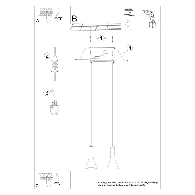 Hanglamp REA 2 beton