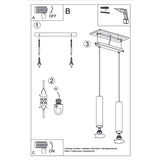 Hanglamp LAGOS 2 gepolijst goud