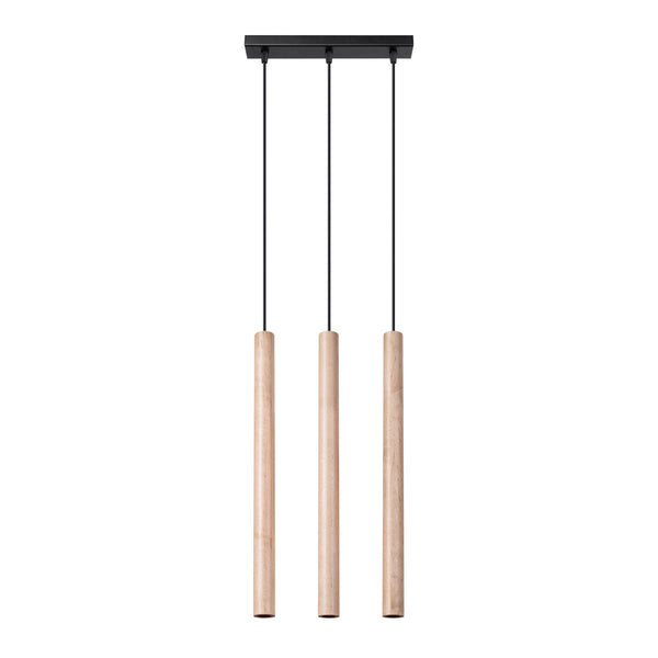 Hanglamp PASTELO 3L hout