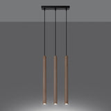 Hanglamp PASTELO 3L hout