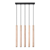 Hanglamp PASTELO 5L hout
