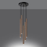 Hanglamp PASTELO 5P hout