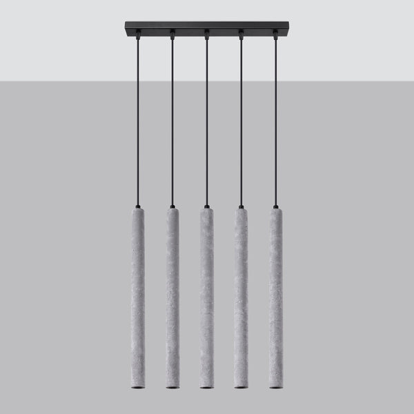 Hanglamp PASTELO 5L beton