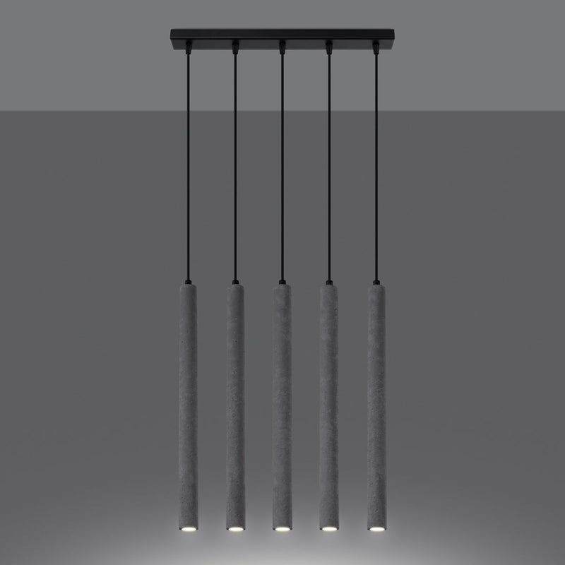Hanglamp PASTELO 5L beton