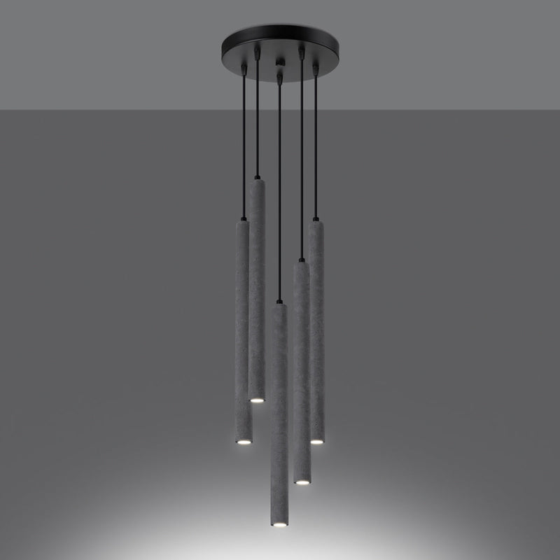 Hanglamp PASTELO 5P beton