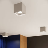Industrieële Plafondlamp HATI grijs